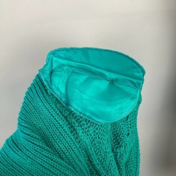 𝅺vintage Marsh Landing Cable Knit Shawl Collar Sweater Women's Size S Oversized - Picture 8 of 11